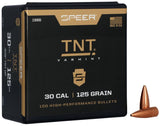 Speer TNT Varmint Bullets 30 Caliber (308 Diameter) 125 Grain Jacketed Hollow Point (100Pk)