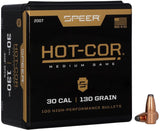 Speer Hot-Cor Bullets 30 Caliber (308 Diameter) 130 Grain Flat Nose (100pk)