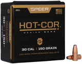 Speer Hot-Cor Bullets 30 Caliber (308 Diameter) 150 Grain Soft Point Flat Nose (100pk)