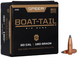 Speer Boat-Tail Bullets 30 Caliber (308 Diameter) 180 Grain Spitzer Boat Tail (100pk)