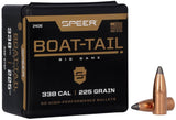 Speer Boat-Tail Bullets 338 Caliber (338 Diameter) 225 Grain Spitzer Boat Tail (50pk)