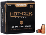 Speer Hot-Cor Bullets 45 Caliber (458 Diameter) 350 Grain Flat Nose (50pk)