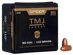 Speer Total Metal Jacket (TMJ) Target Bullets 30 Caliber (308 Diameter) 110 Grain Round Nose (100Pk)