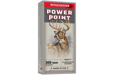 Winchester Super X 300 WSM Ammunition 150 Power-Point (20pk) (X300WSM1)