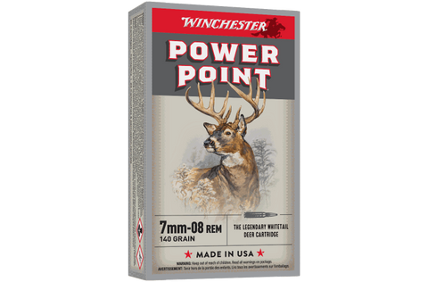 Winchester Super-X Ammunition 7mm-08 Remington 140 Grain Power-Point (20pk)