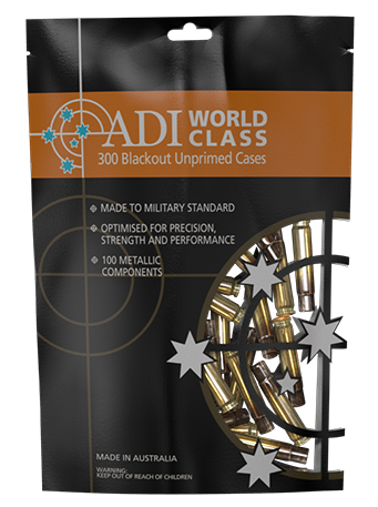 ADI Unprimed Brass Cases 300 AAC Blackout (100pk)