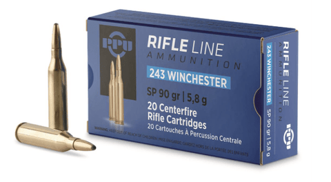 Prvi Partizan PPU Ammunition 243 Winchester 90 Grain Soft Point (20pk)