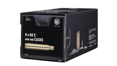 RWS Unprimed Brass Cases 8x68S (100pk)