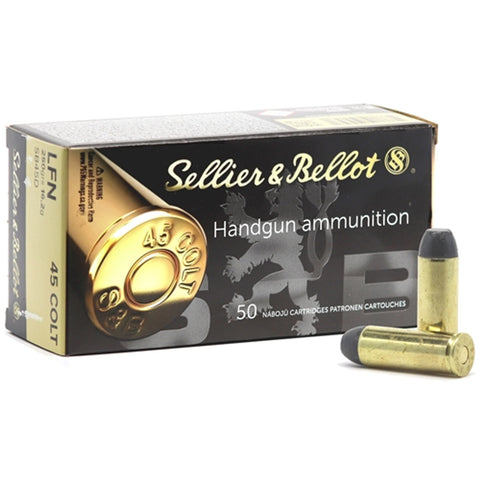 Sellier & Bellot Ammunition 45 Colt 250 Grain Lead Flat Nose (50pk) (311792)